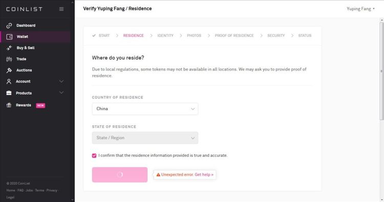 Coinlist交易所中文教程：账号注册、kyc实名认证、入金流程