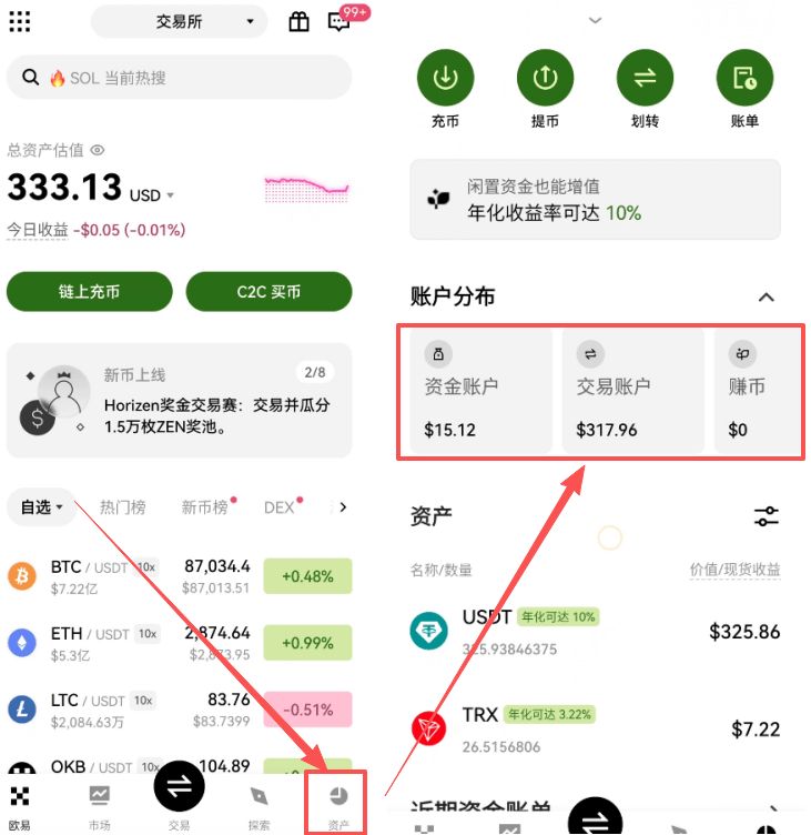 欧易交易所出金教程：USDT收款、划转与C2C卖出详解