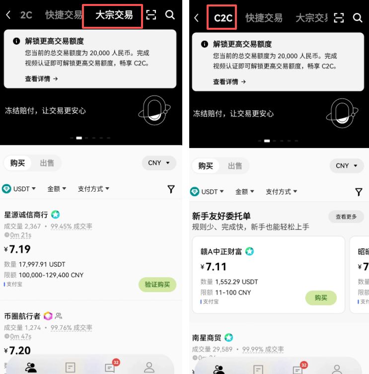 欧易交易所出金教程：USDT收款、划转与C2C卖出详解